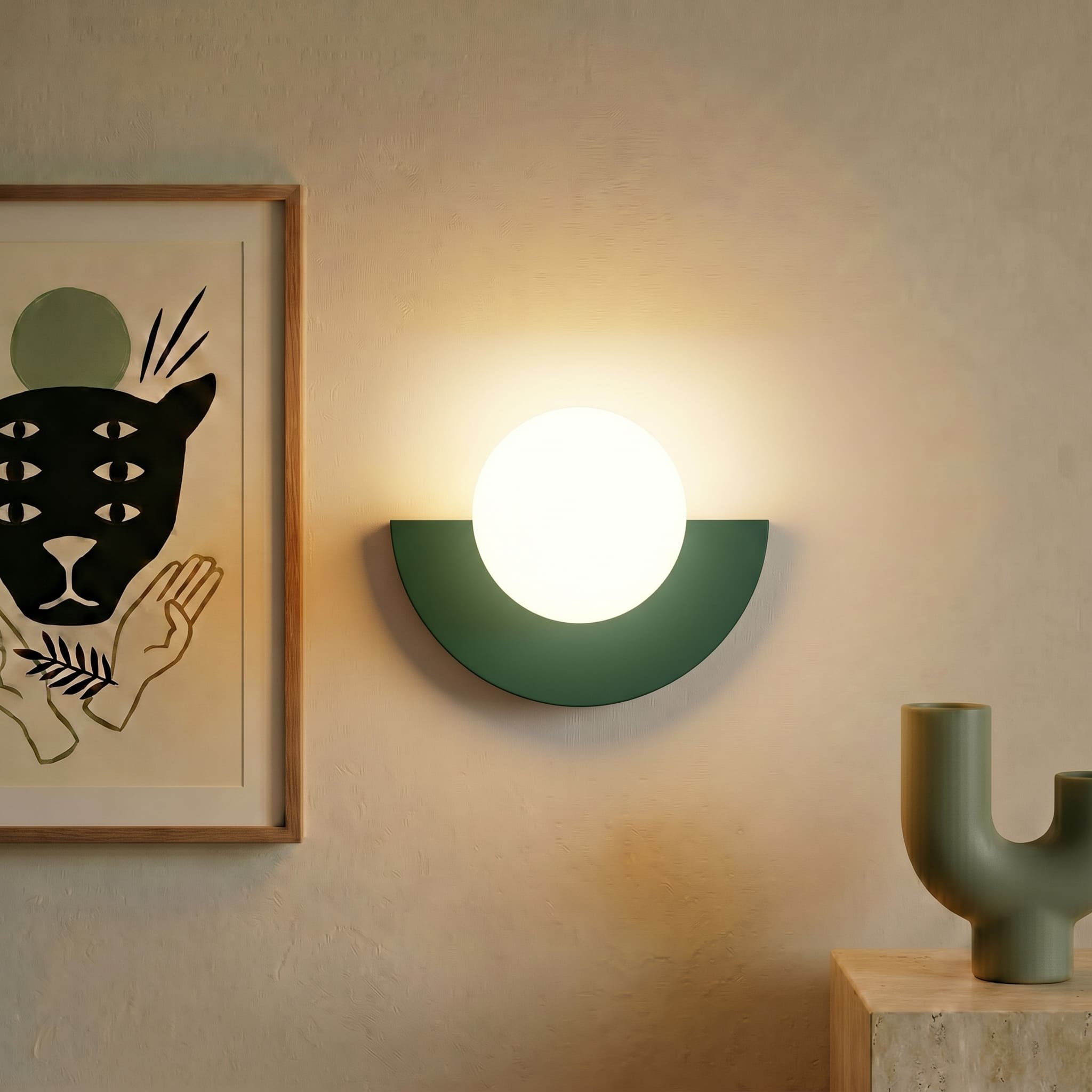 Wren Semicircle LED Wall Sconce