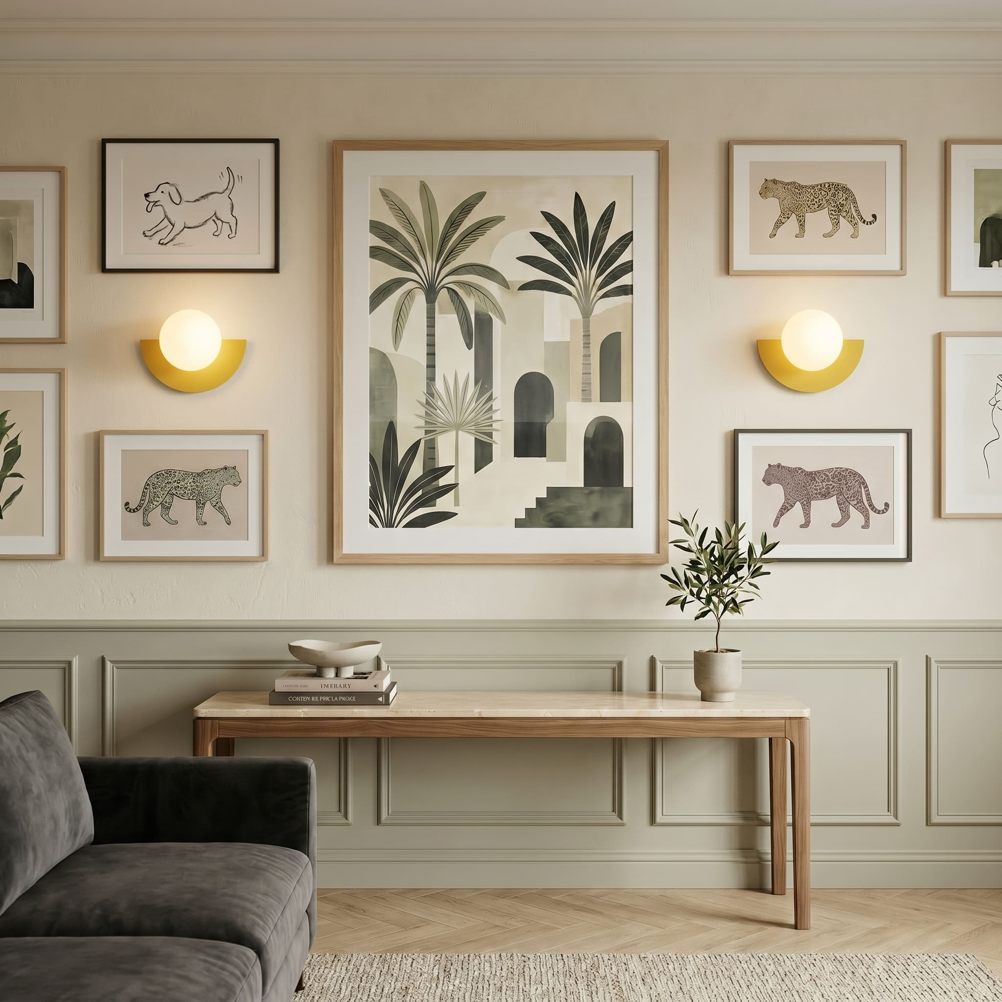 Wren Semicircle LED Wall Sconce