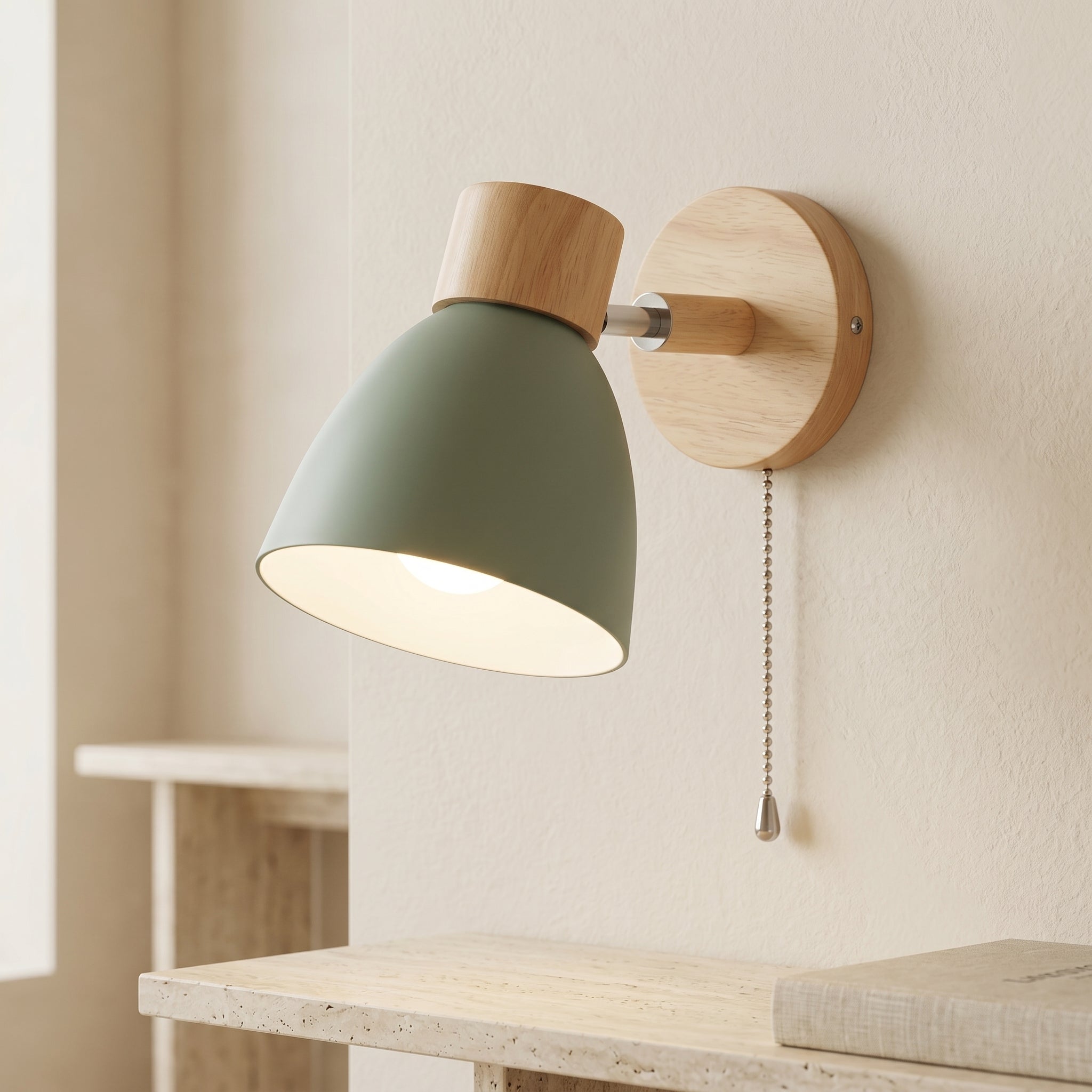 Wren Nordic Wood Wall Sconce