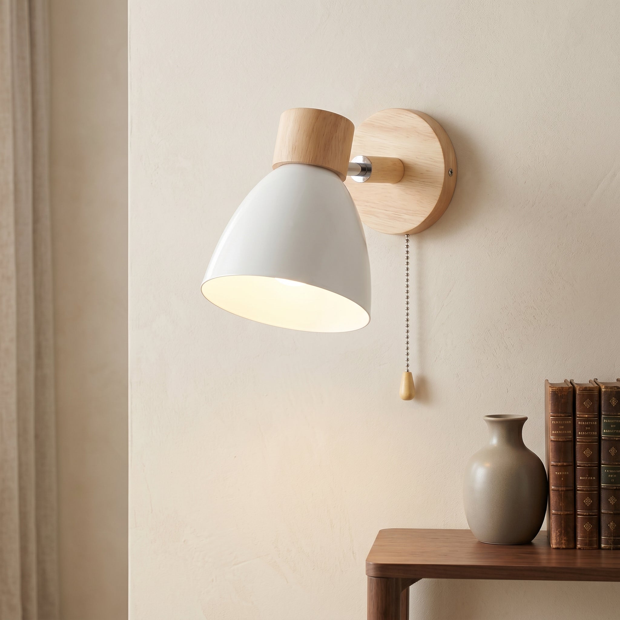 Wren Nordic Wood Wall Sconce