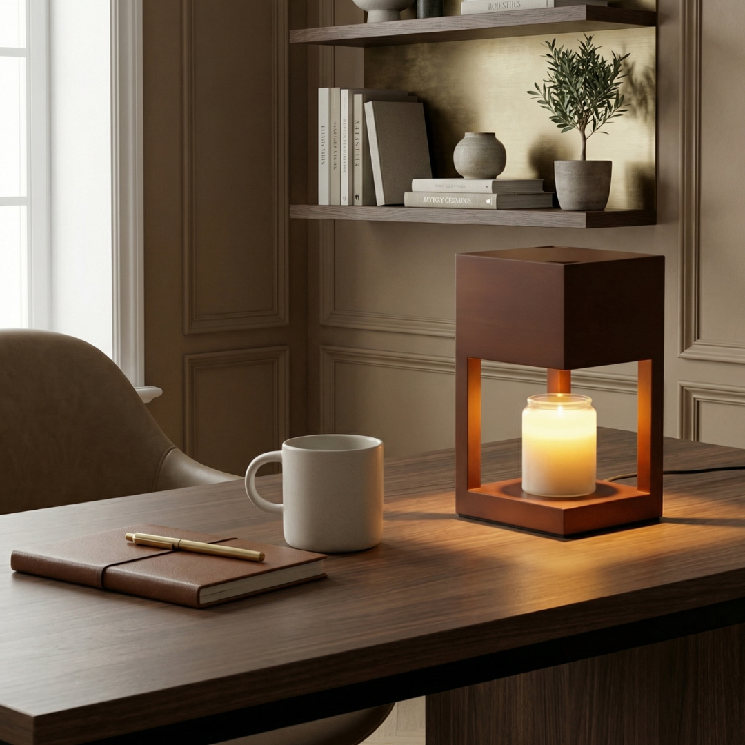 Halo Scandi Candle Warmer Table Lamp