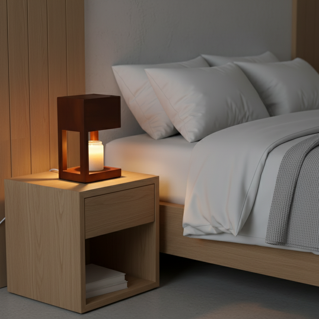 Halo Scandi Candle Warmer Table Lamp