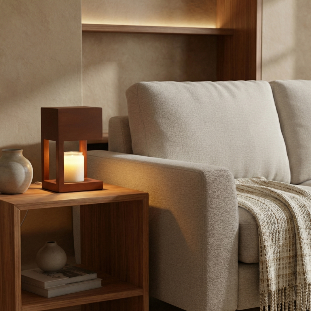 Halo Scandi Candle Warmer Table Lamp