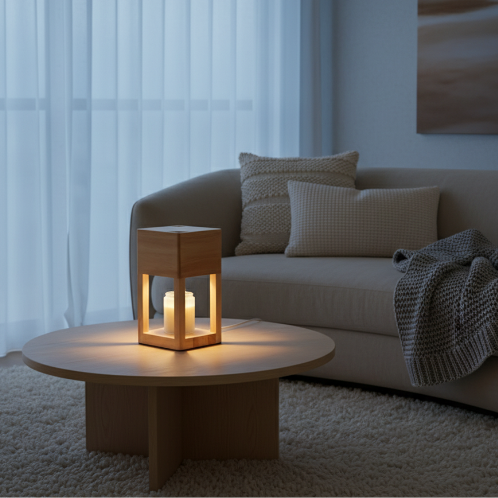 Halo Scandi Candle Warmer Table Lamp