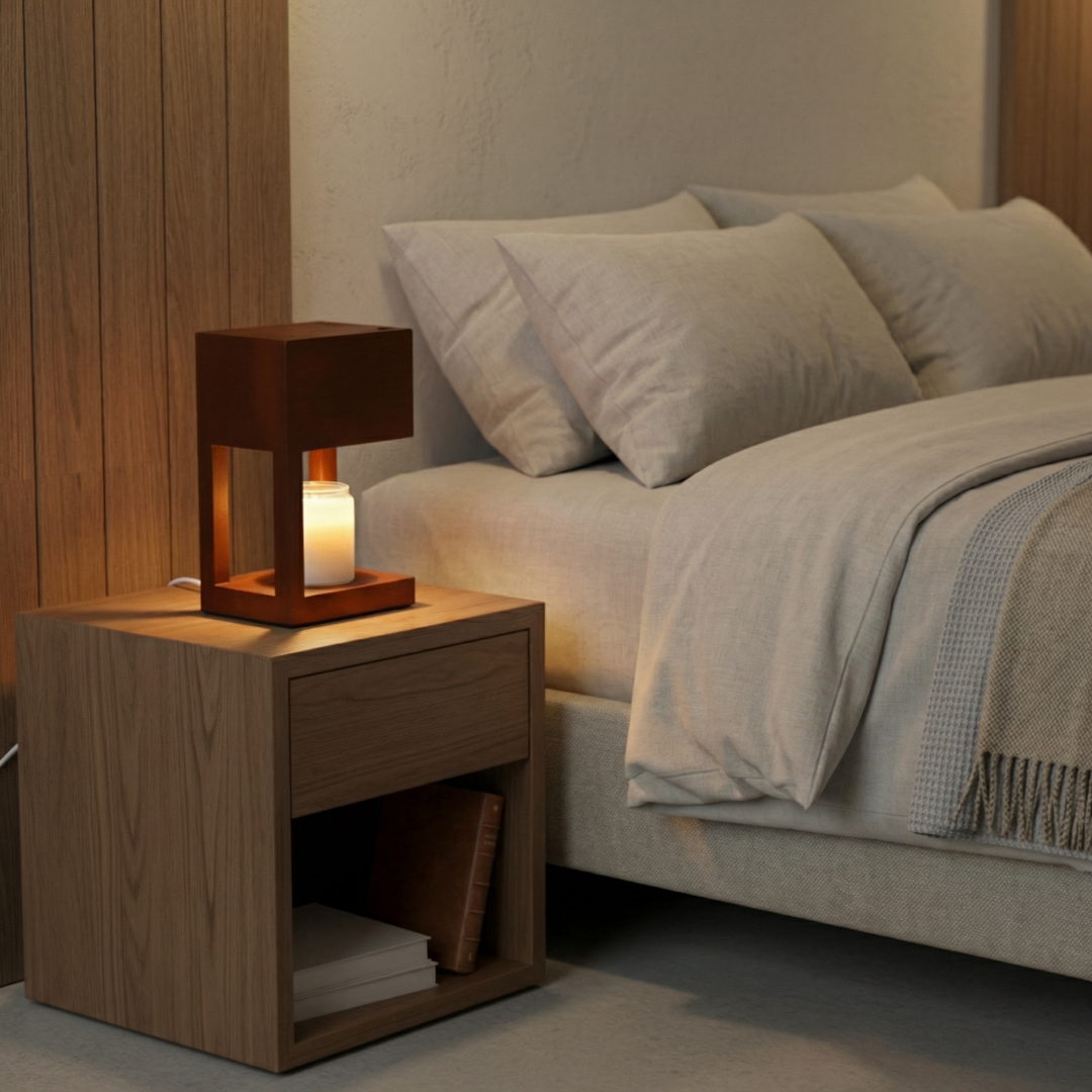 Halo Scandi Candle Warmer Table Lamp