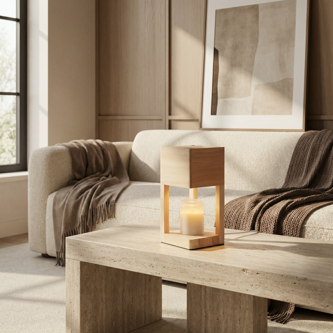 Halo Scandi Candle Warmer Table Lamp