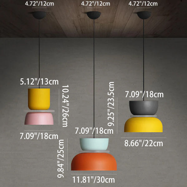 Aurora Macaron Disc Pendant Light