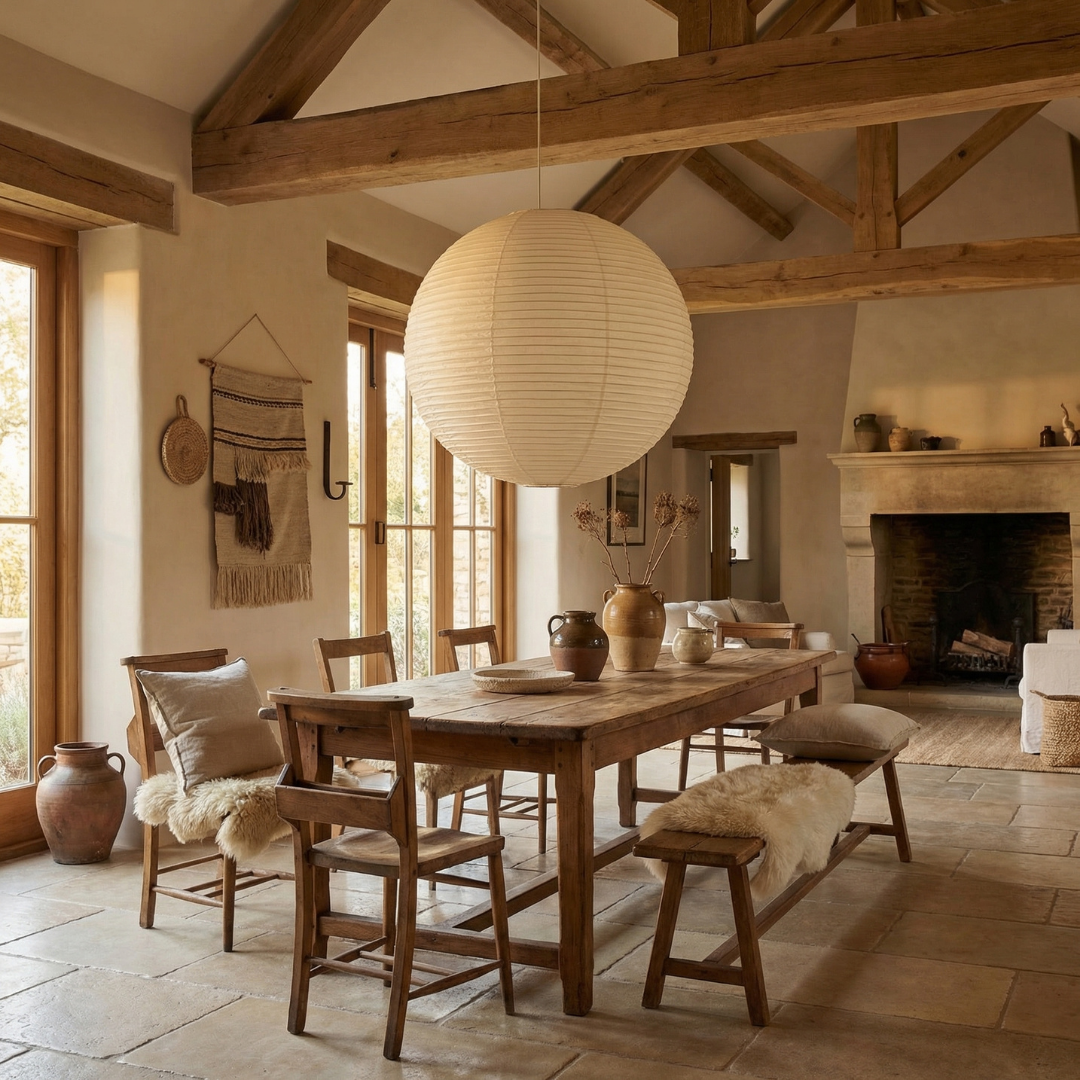 Aurora Cotton Paper Pendant Light