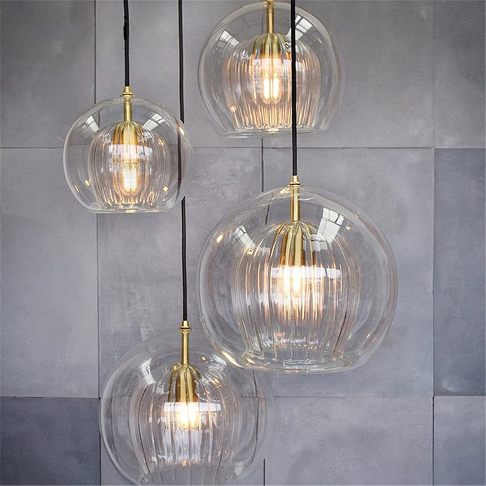 Aurora Glass Globe Pendant Light