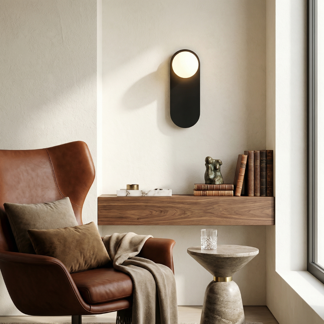 Wren Ring Glass Wall Sconce