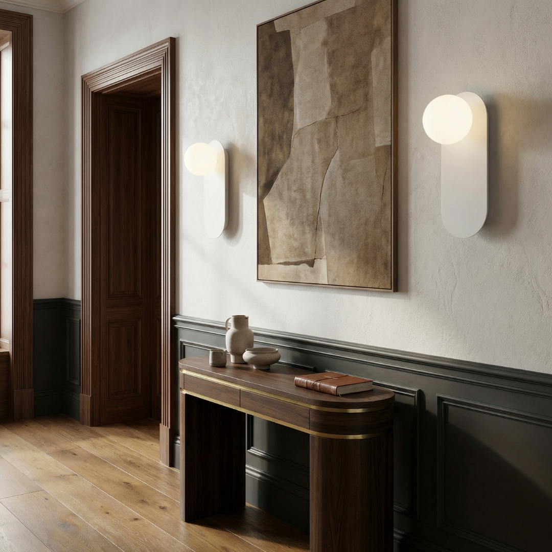 Wren Ring Glass Wall Sconce