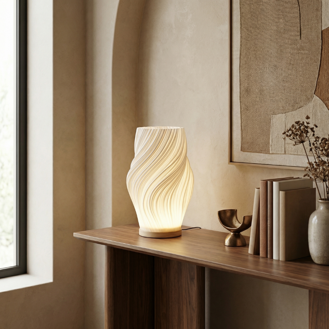Halo Wavecrest Sculptural Table Lamp