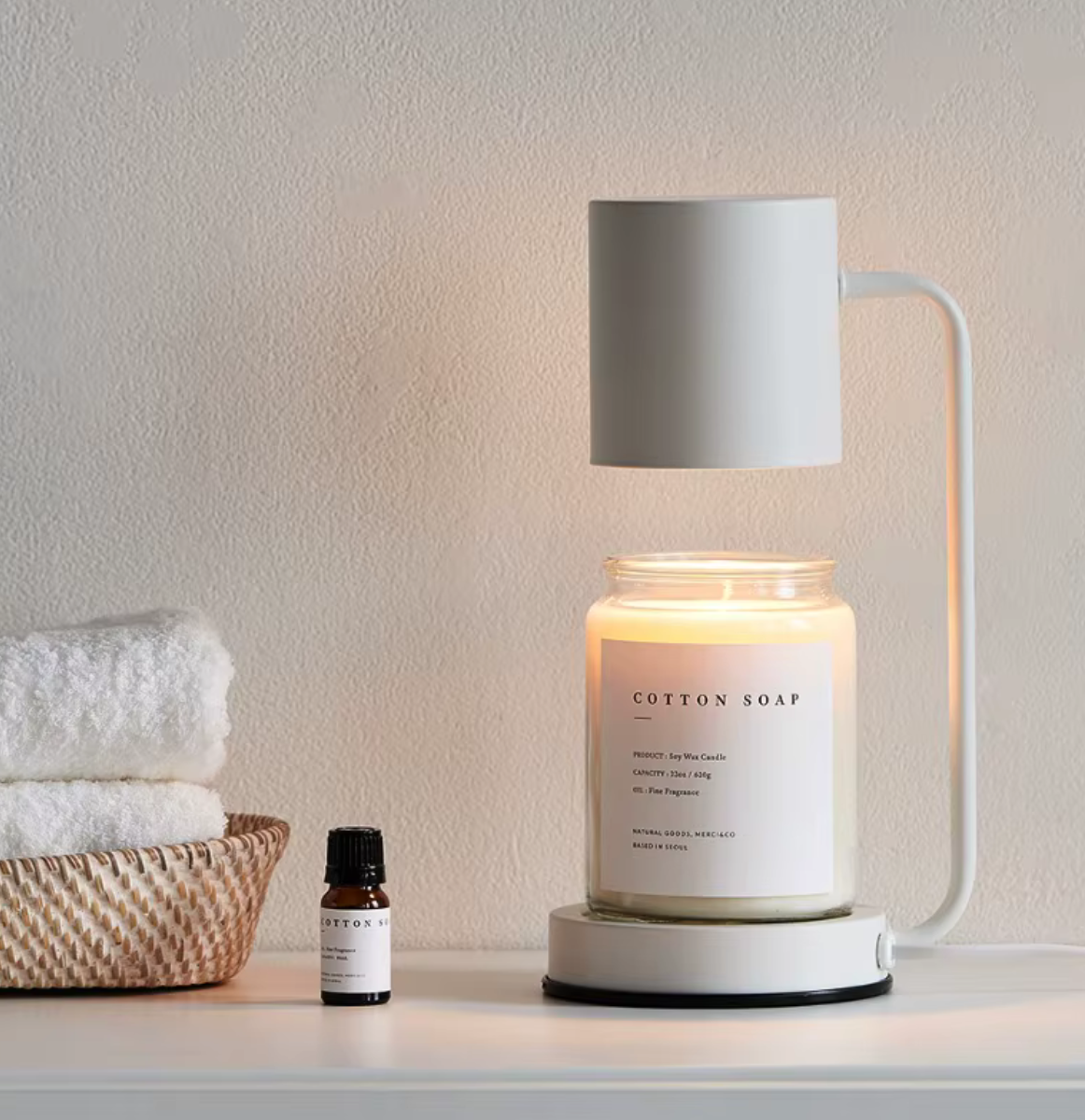 Halo Jar Candle Warmer Table Lamp
