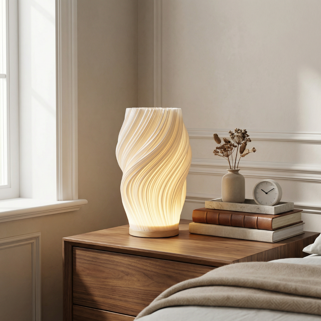 Halo Wavecrest Sculptural Table Lamp