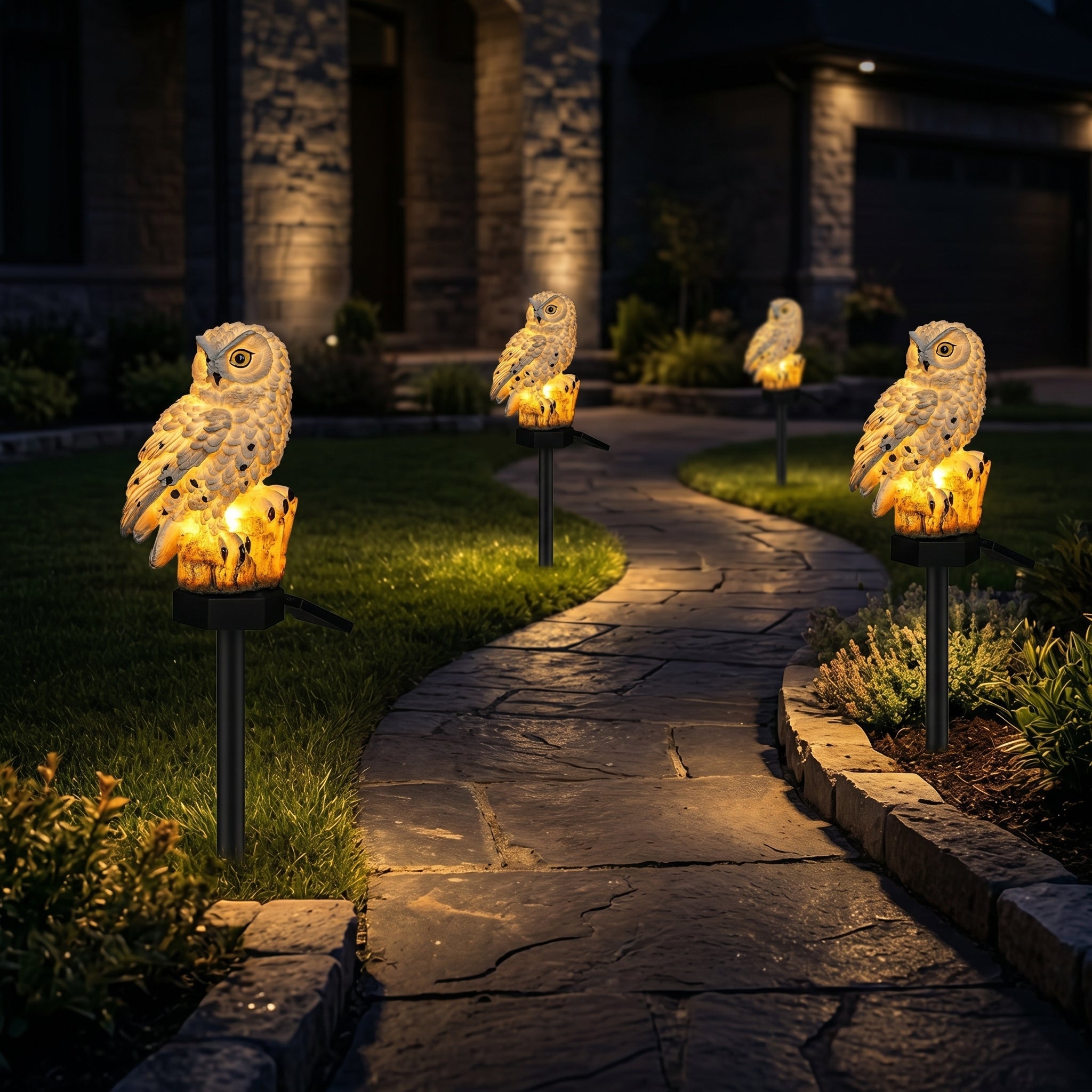 Atlas Owl Solar Pathway Light