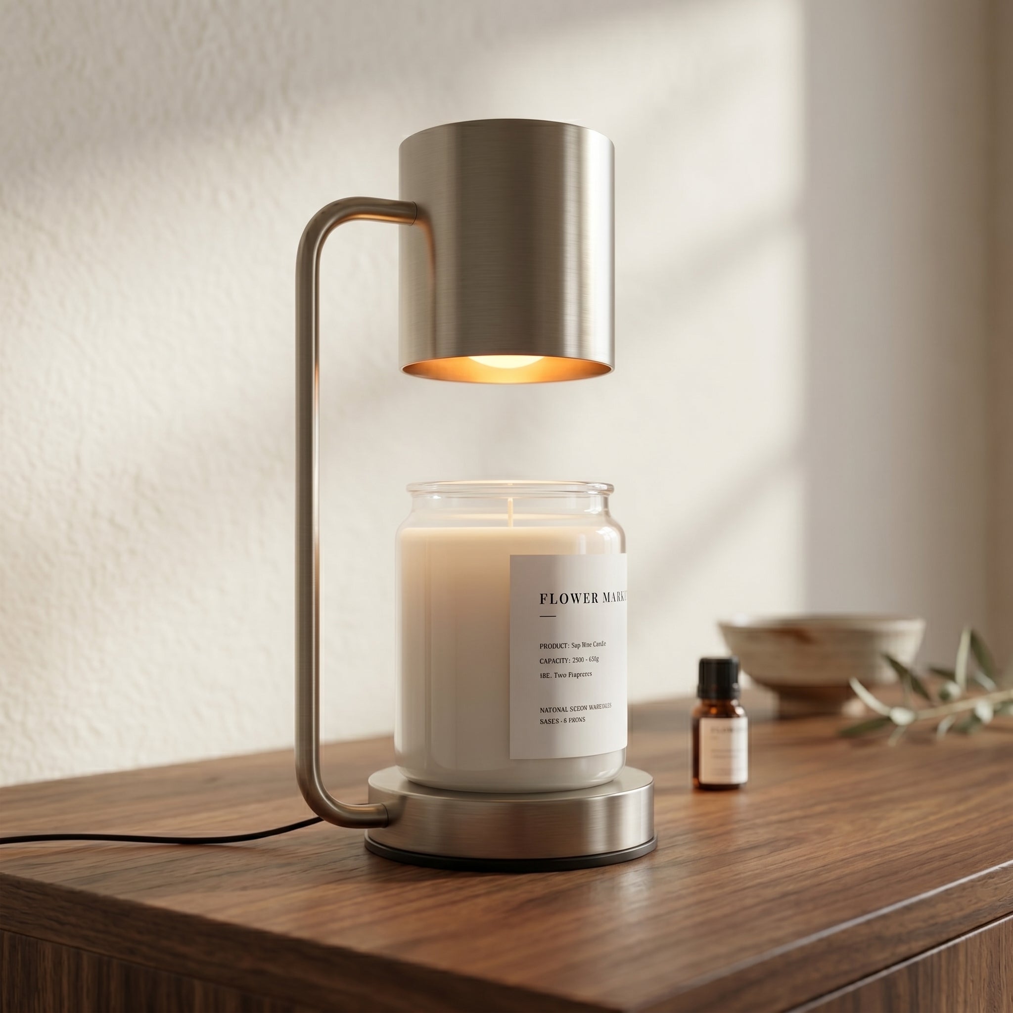 Halo Jar Candle Warmer Table Lamp