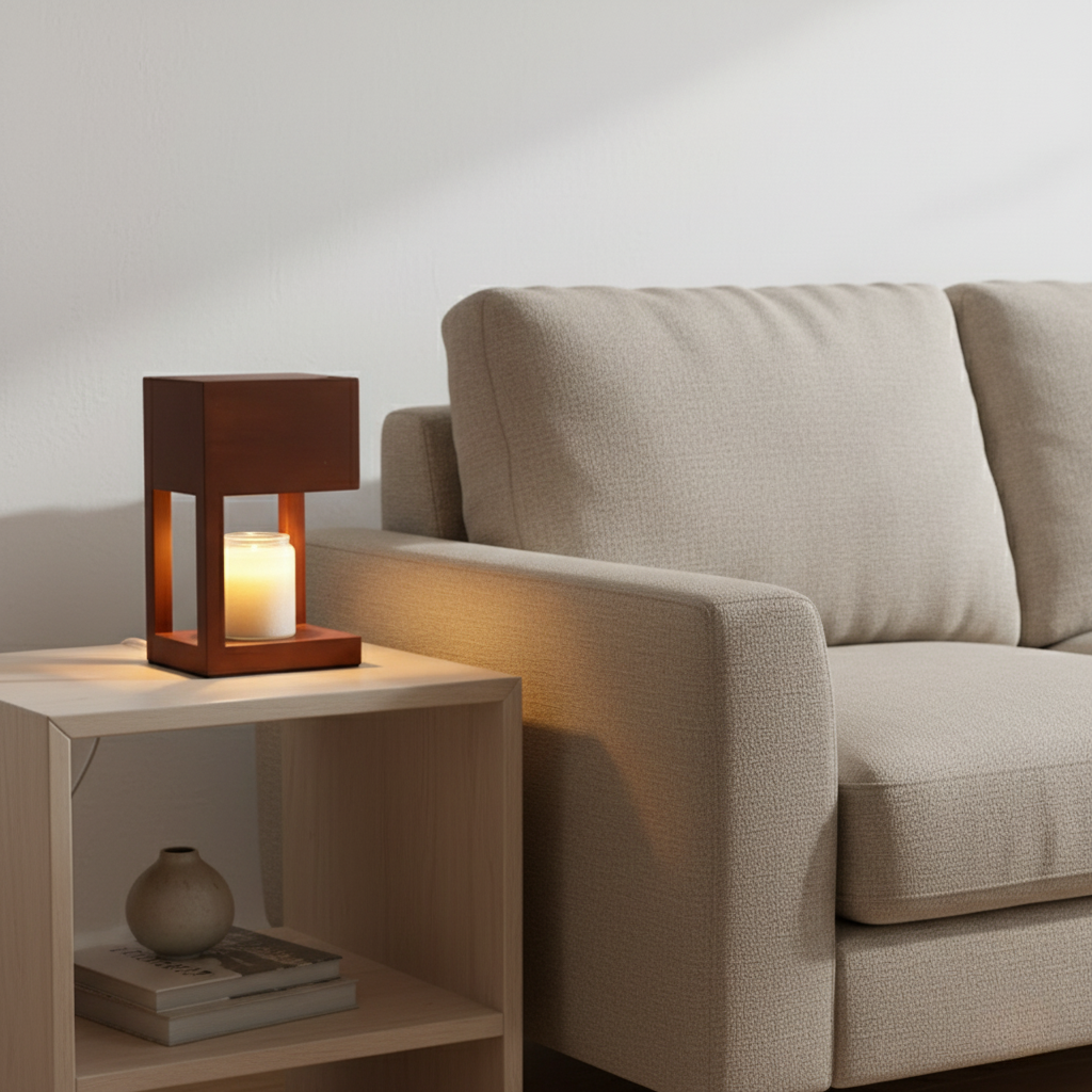 Halo Scandi Candle Warmer Table Lamp