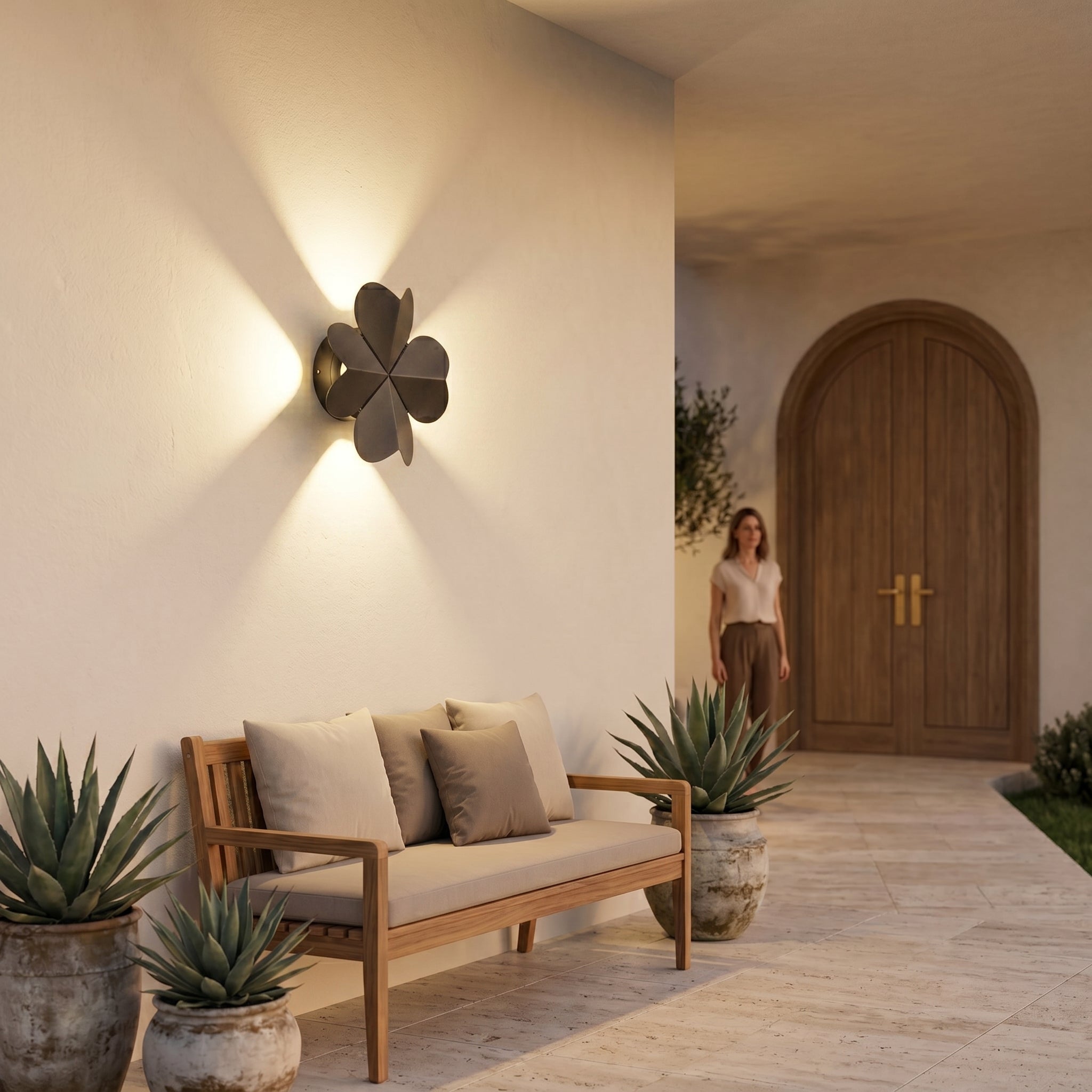 Atlas Silhouette Outdoor Wall Sconce