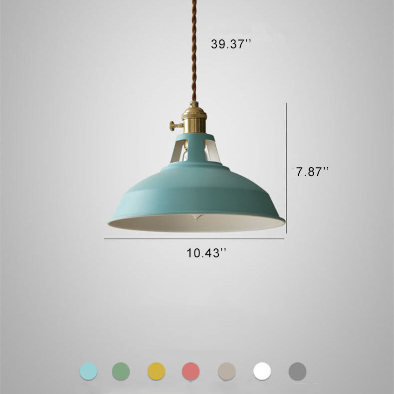 Aurora Colorful Barn Pendant Light