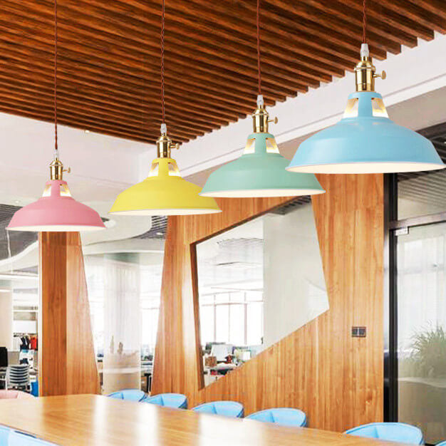 Aurora Colorful Barn Pendant Light