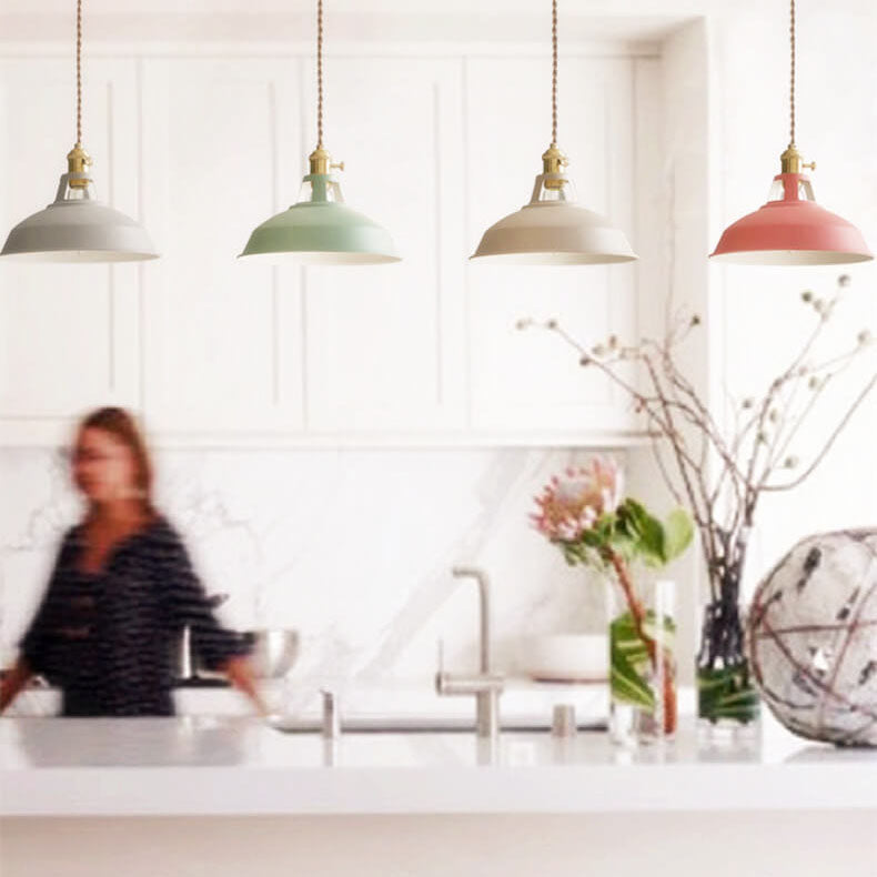 Aurora Colorful Barn Pendant Light