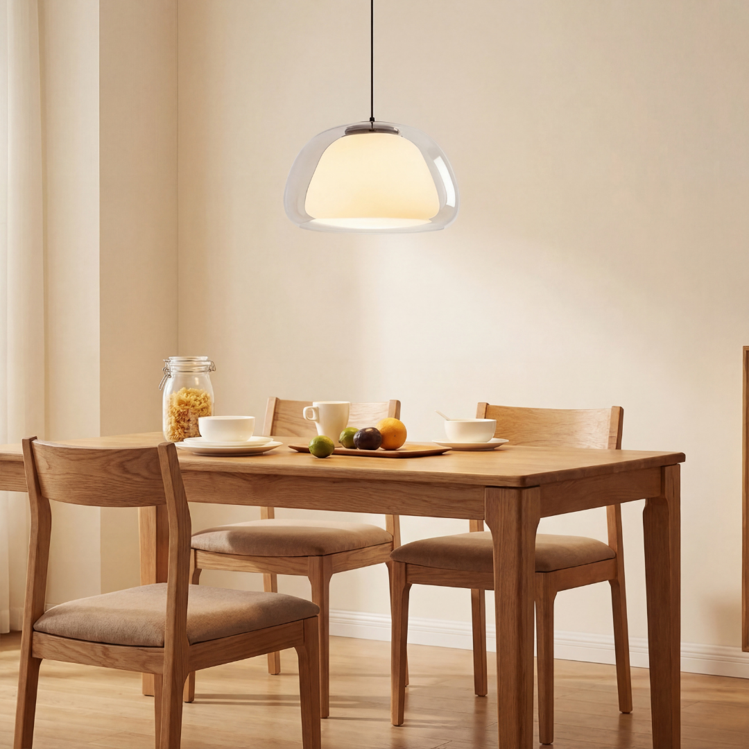 Aurora Milk Glass Jelly Pendant Light