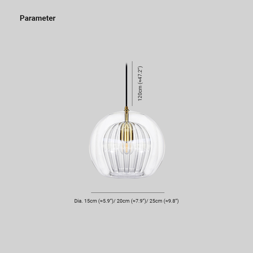 Aurora Glass Globe Pendant Light