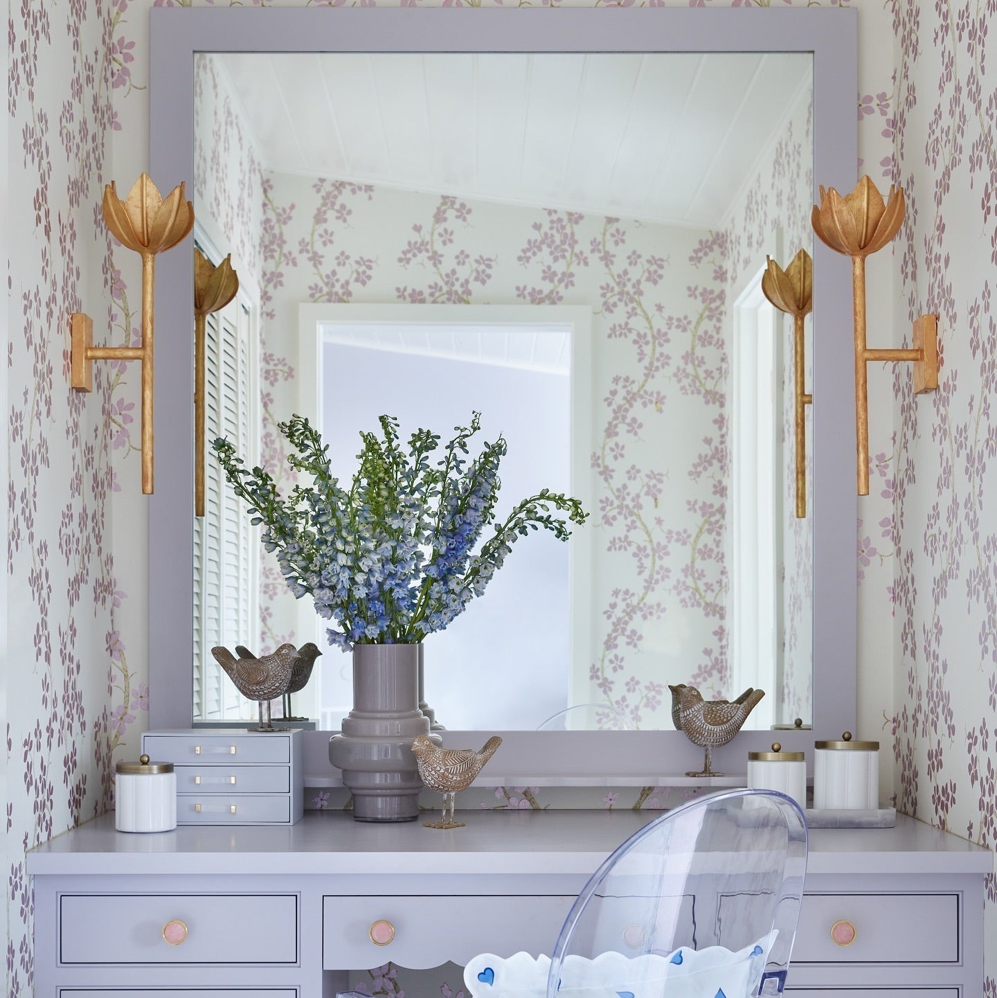 Wren Floral Sculptural Wall Sconce