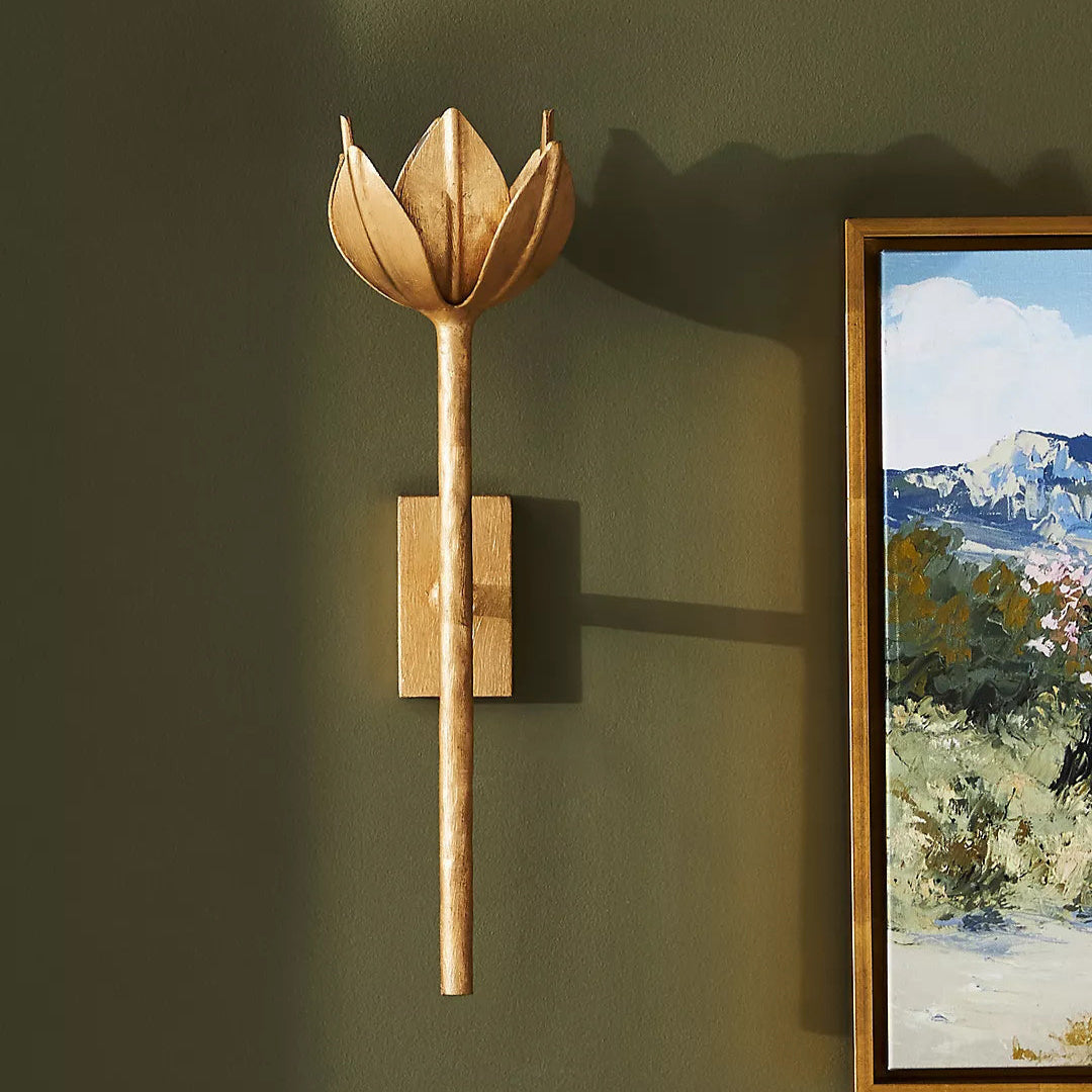 Wren Floral Sculptural Wall Sconce