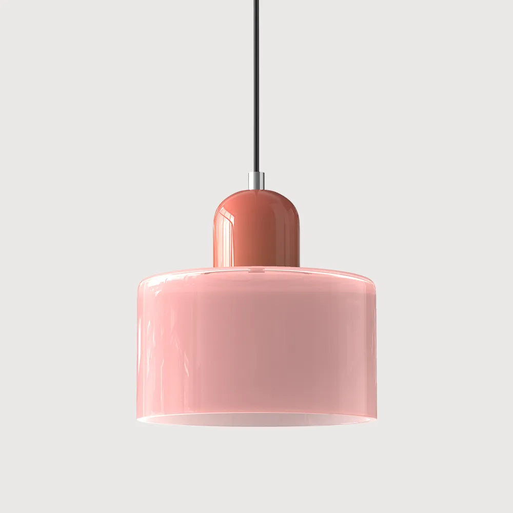 Aurora Bauhaus Round Glass Pendant Light