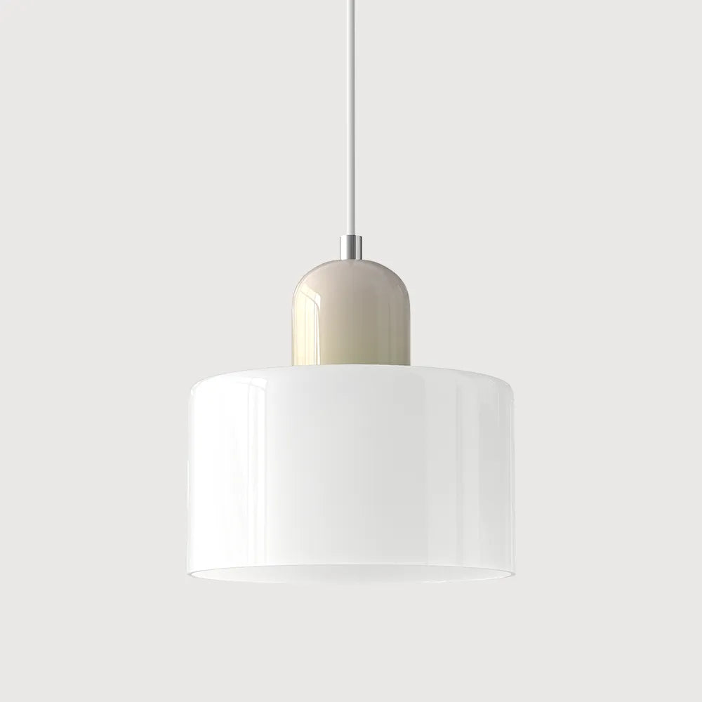 Aurora Bauhaus Round Glass Pendant Light