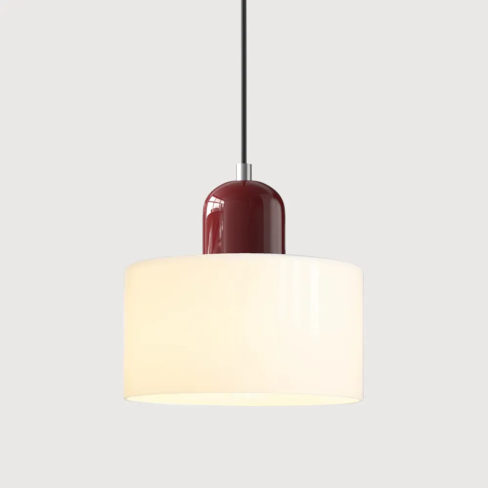 Aurora Bauhaus Round Glass Pendant Light