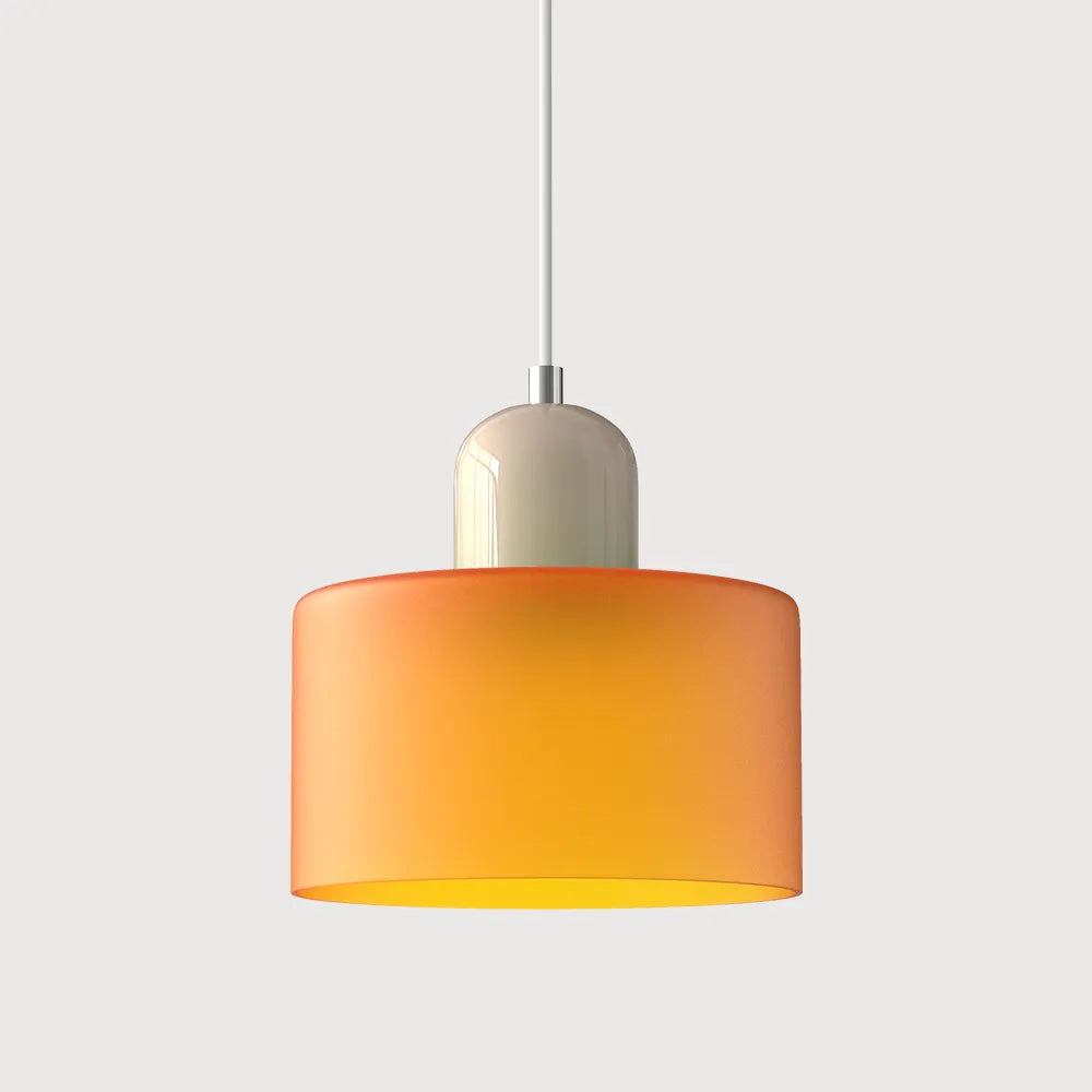 Aurora Bauhaus Round Glass Pendant Light