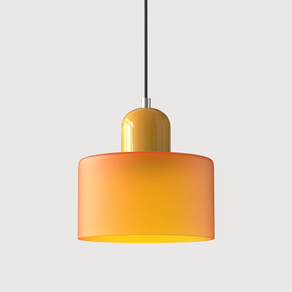Aurora Bauhaus Round Glass Pendant Light