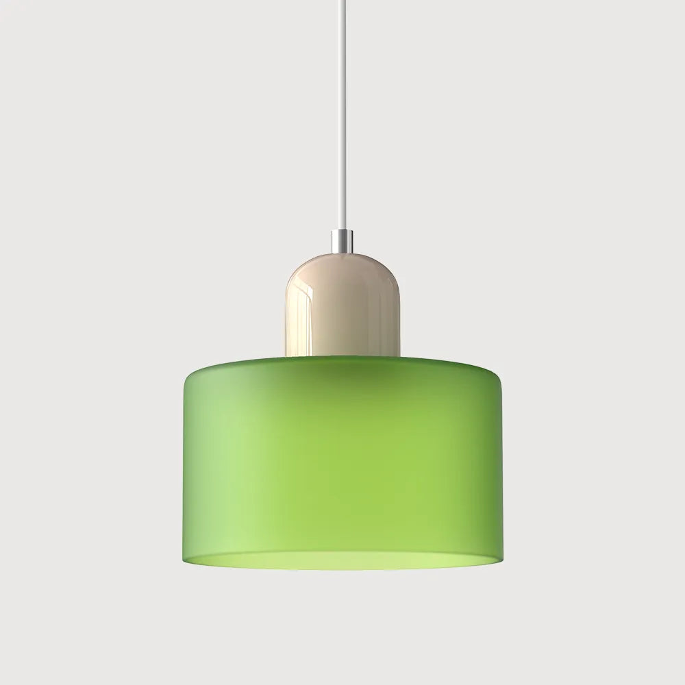 Aurora Bauhaus Round Glass Pendant Light