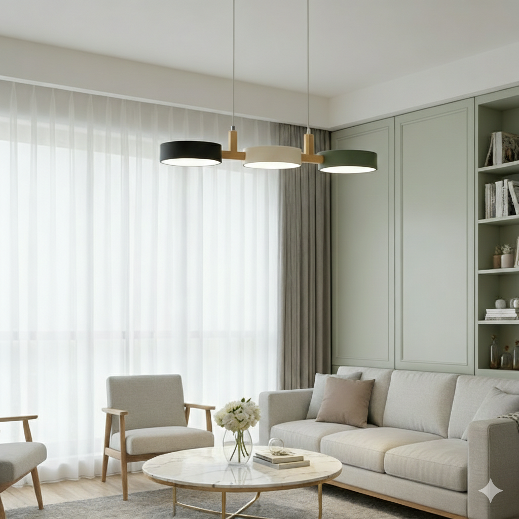 Aurora Cylinder Linear Pendant Light