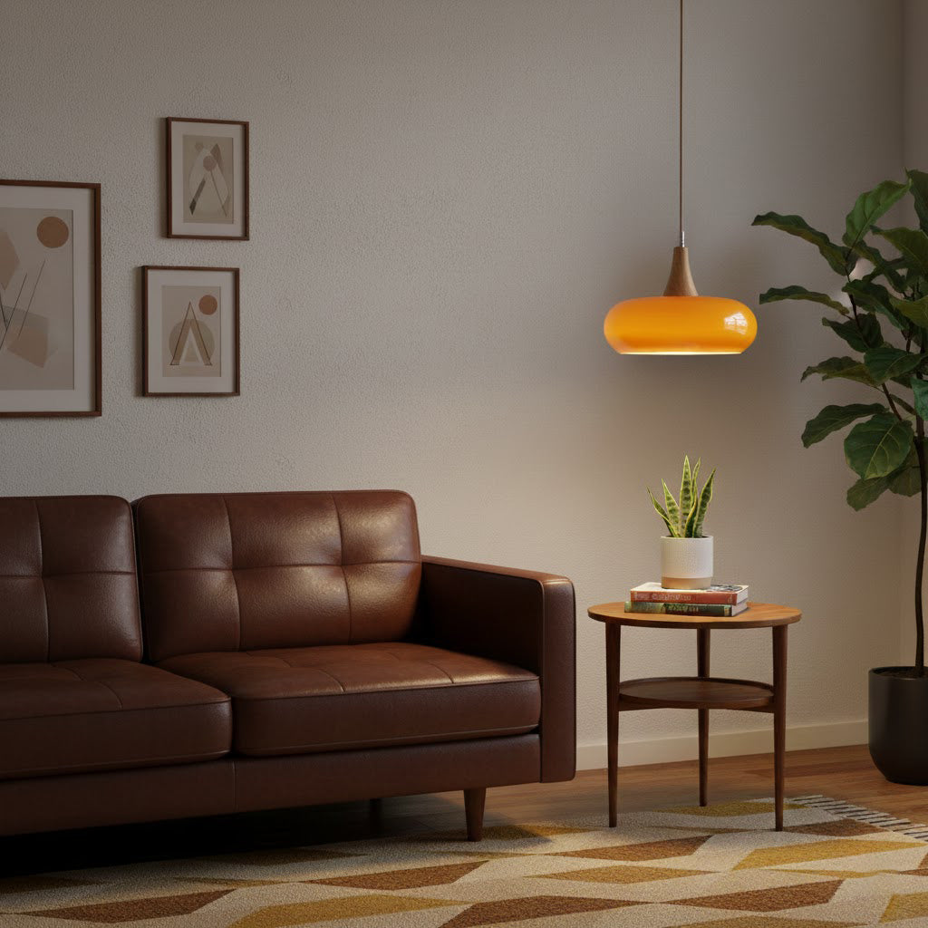 Aurora Japandi Wood Pendant Light