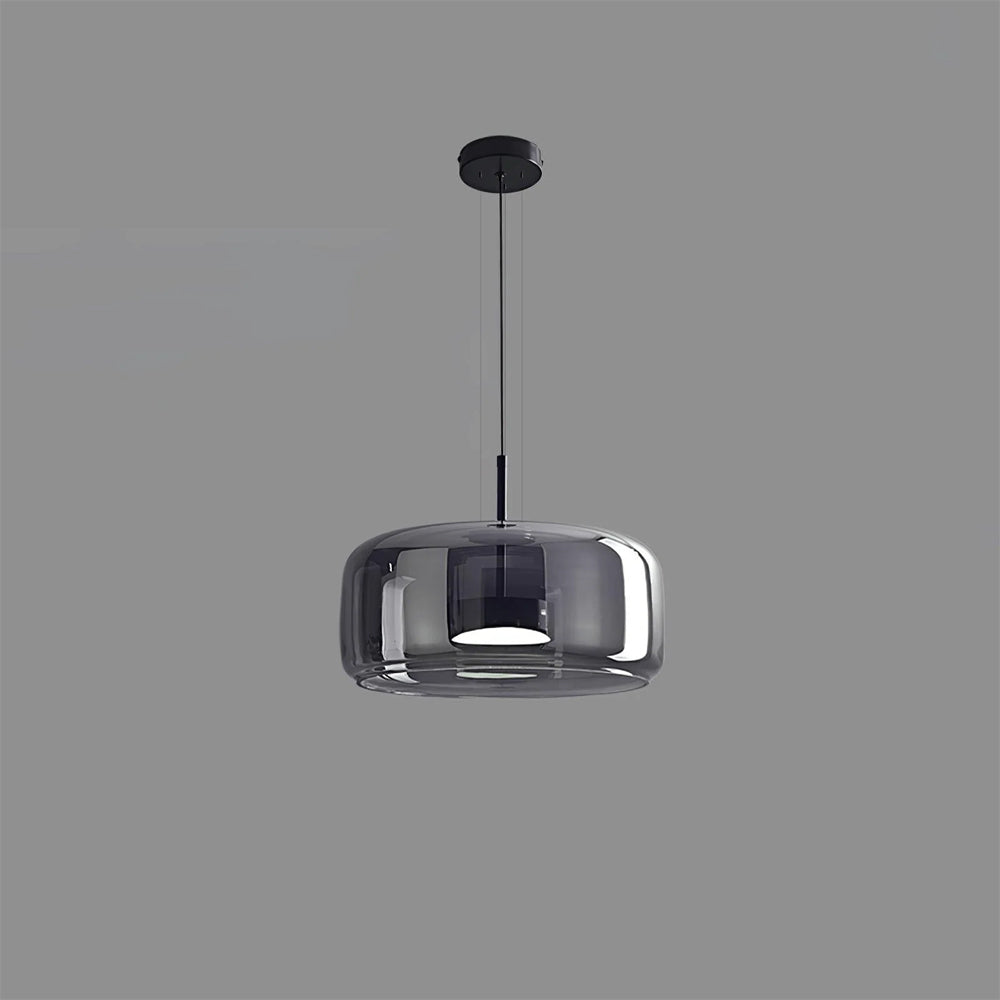 Aurora Smoked Glass Kitchen Pendant Light