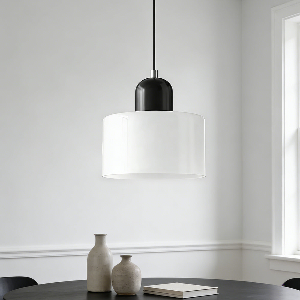 Aurora Bauhaus Round Glass Pendant Light