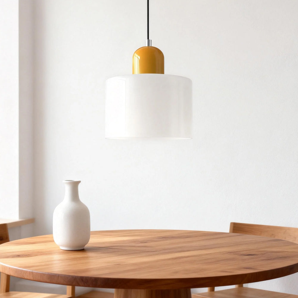 Aurora Bauhaus Round Glass Pendant Light