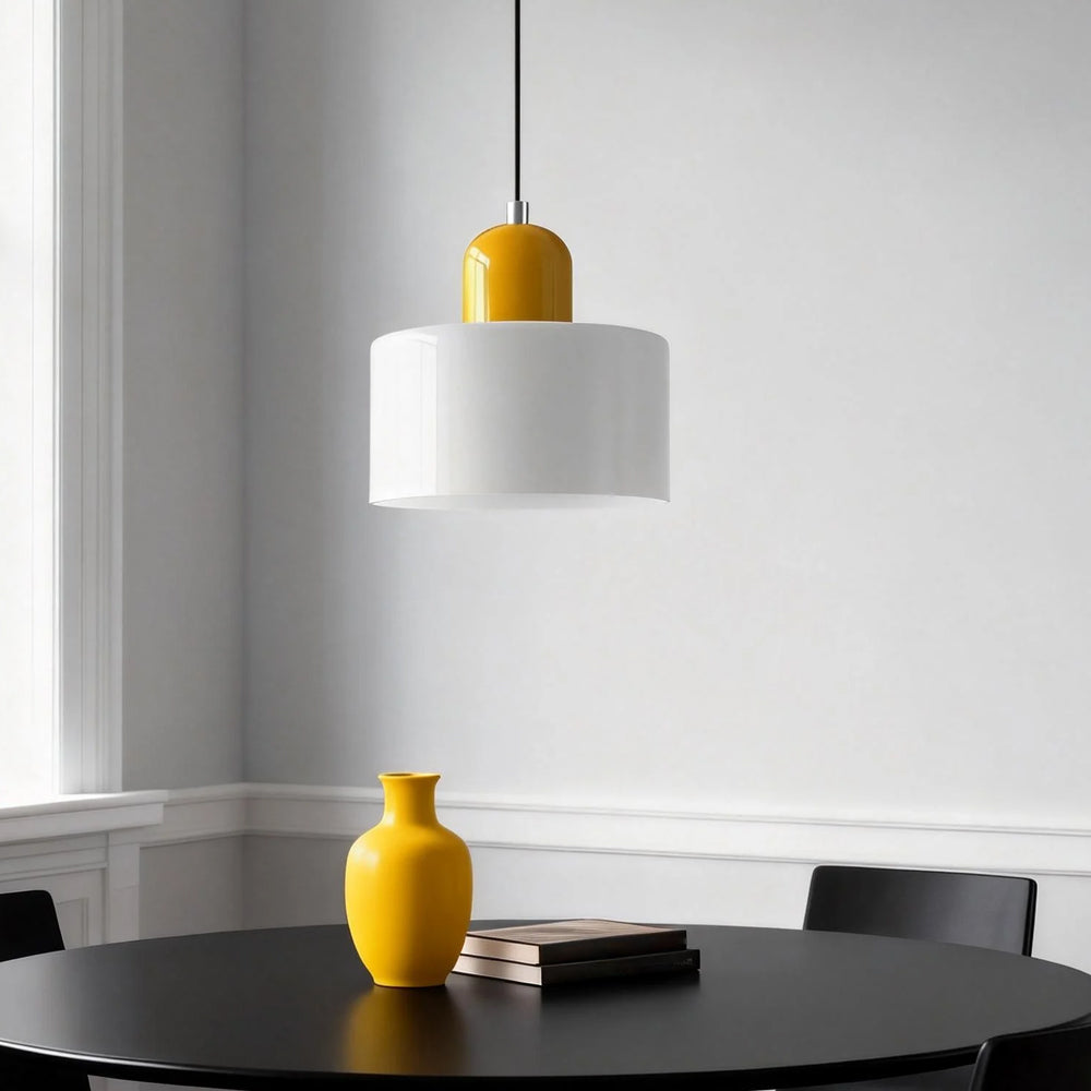 Aurora Bauhaus Round Glass Pendant Light