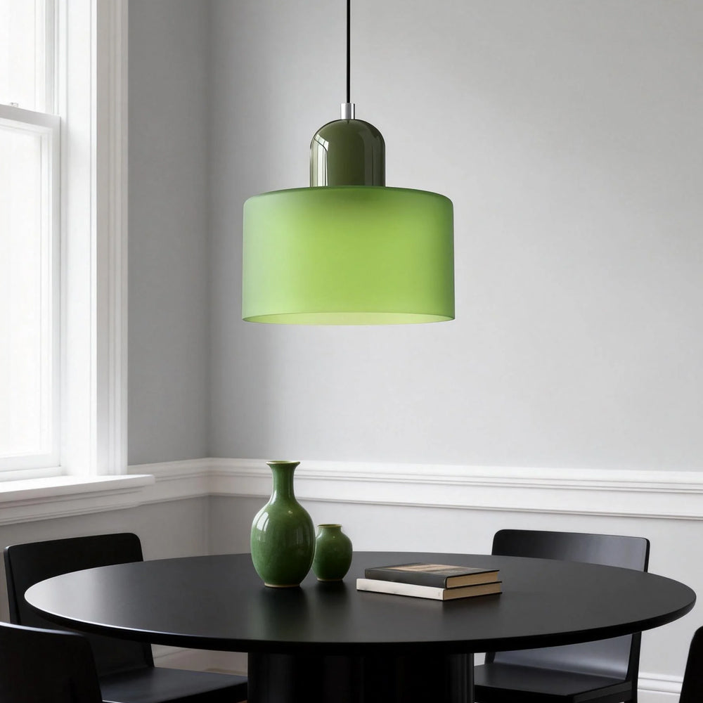 Aurora Bauhaus Round Glass Pendant Light