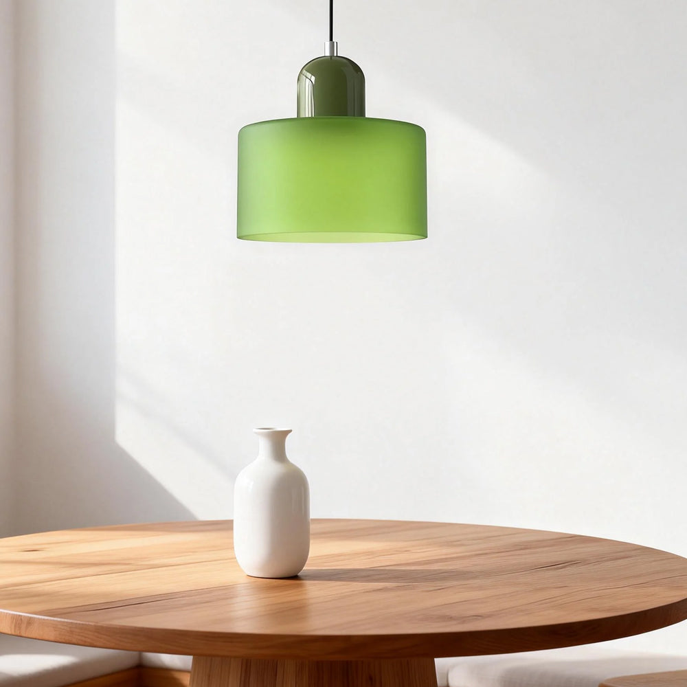 Aurora Bauhaus Round Glass Pendant Light