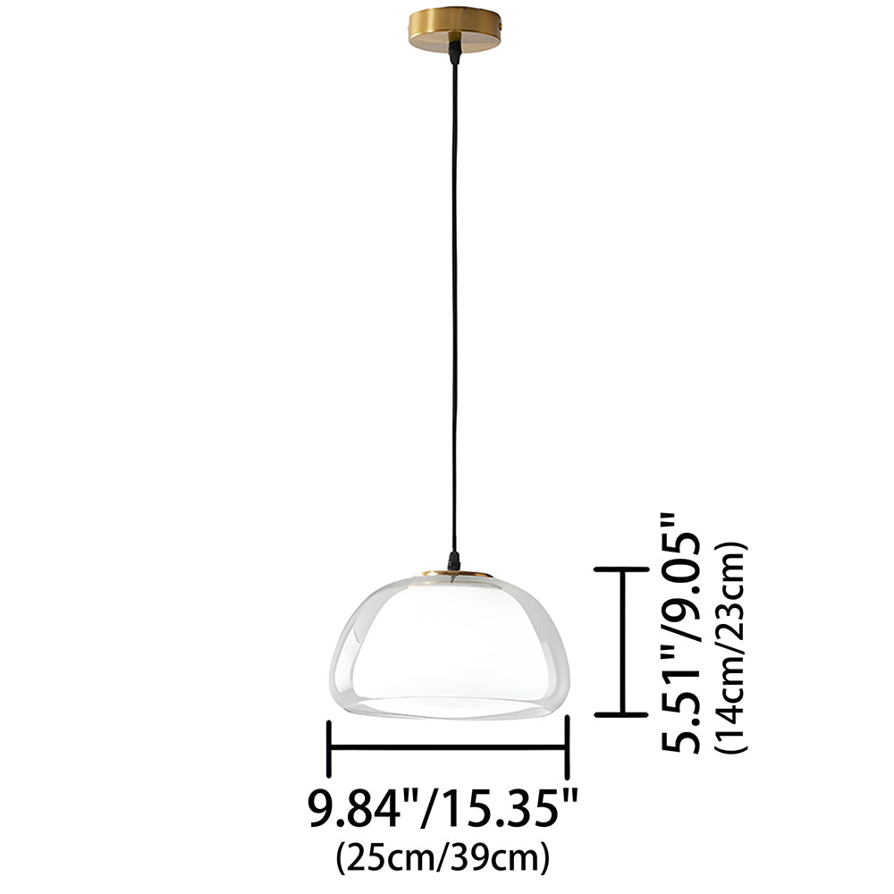 Aurora Milk Glass Jelly Pendant Light