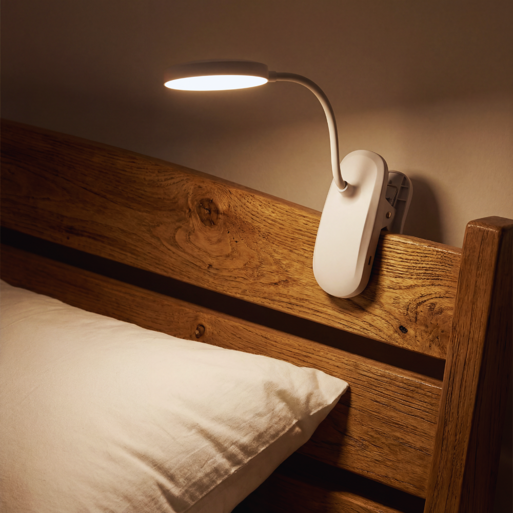 Modern LED Clip On Reading Light
