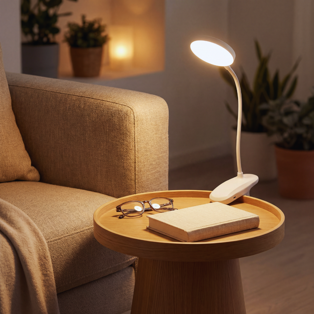 Modern LED Clip On Reading Light