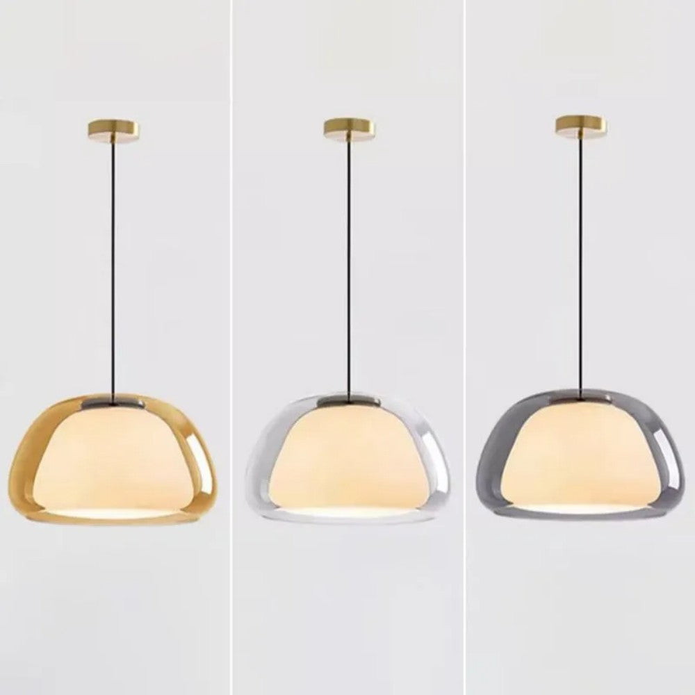 Aurora Milk Glass Jelly Pendant Light