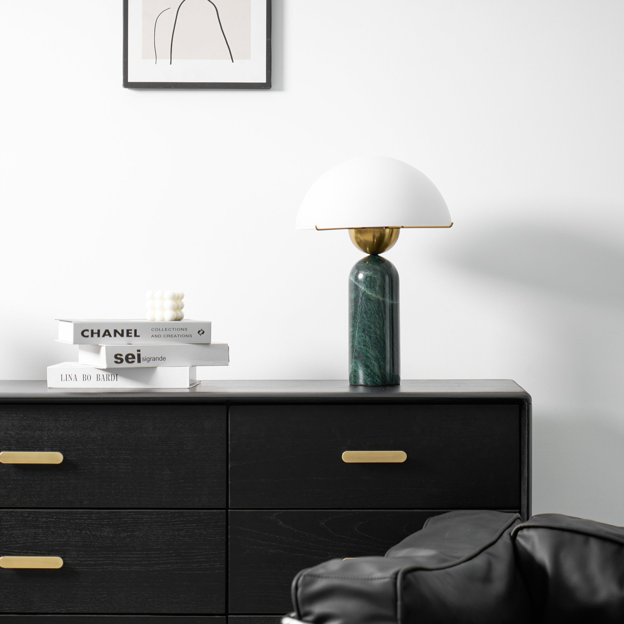 Halo Stone Globe Table Lamp
