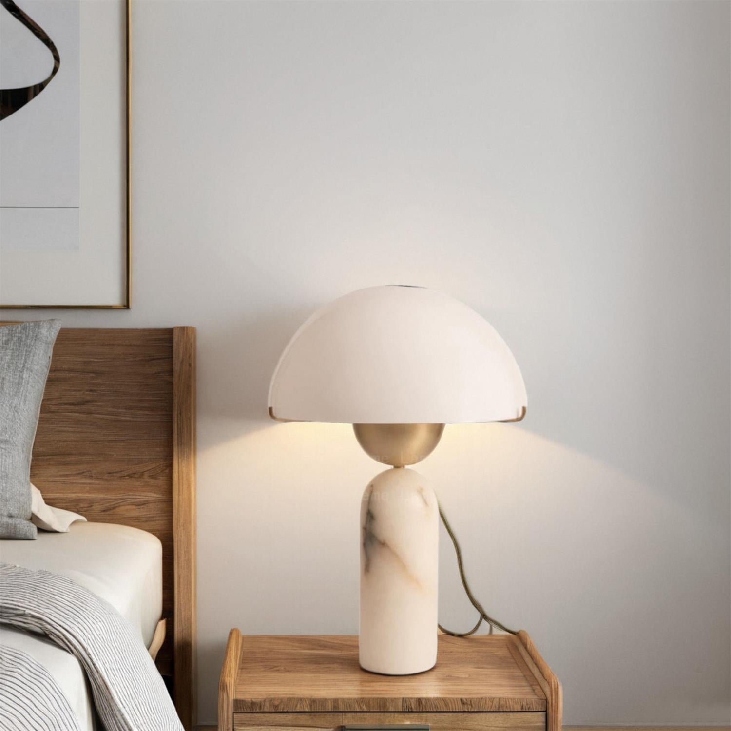 Halo Stone Globe Table Lamp