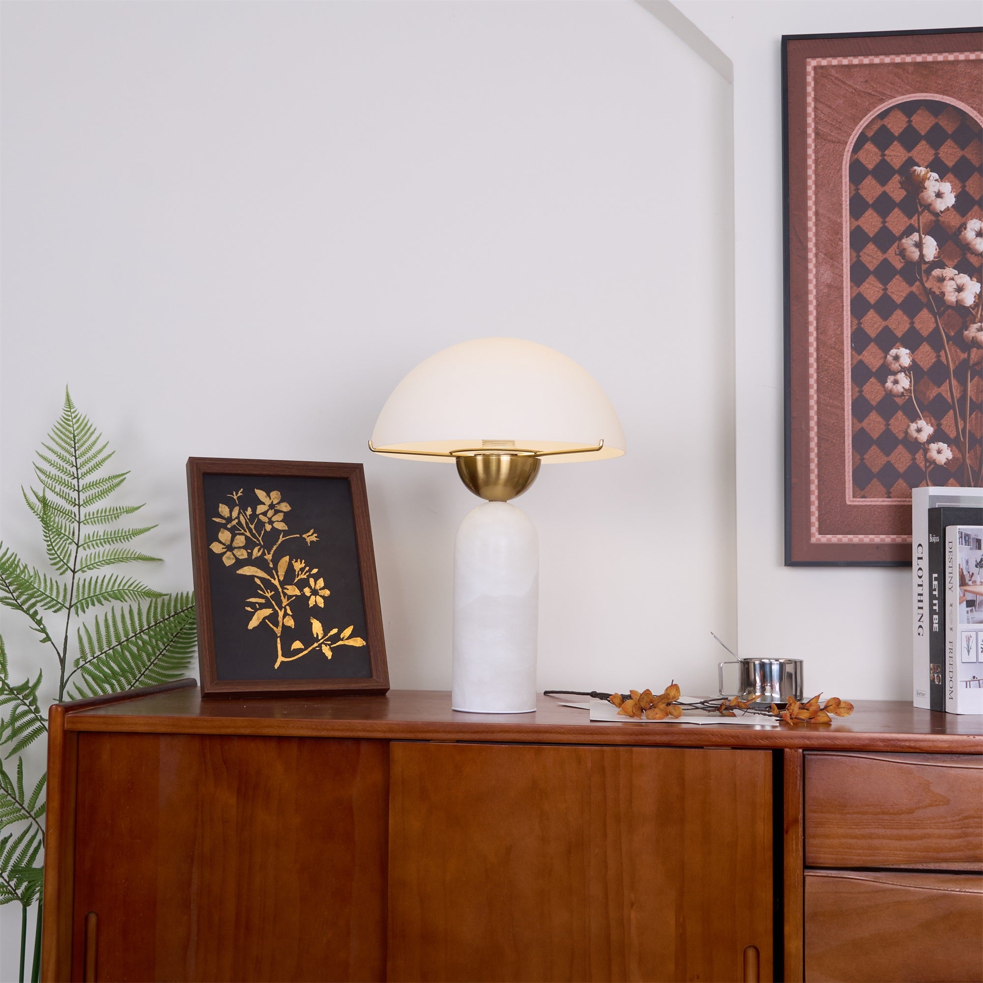 Halo Stone Globe Table Lamp
